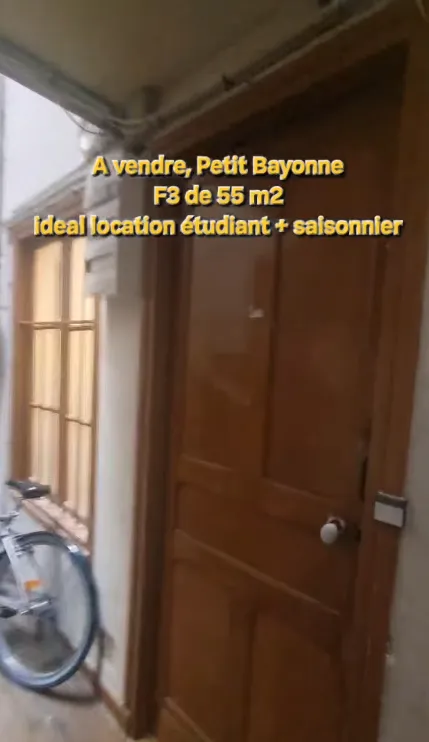 Acheter un appartement F3 au Petit Bayonne , Bayonne, Arnaud Lalaguë Immobilier